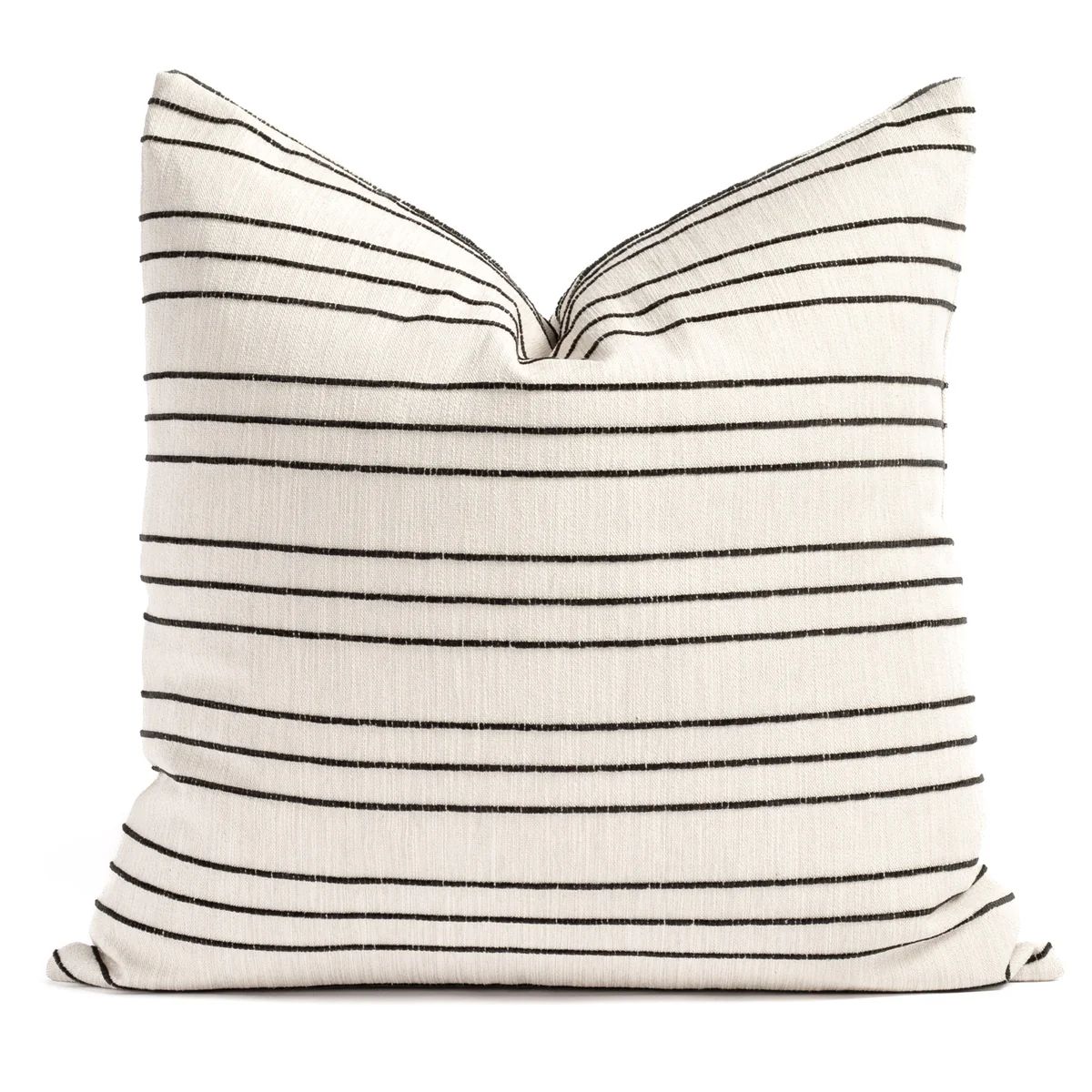 Spar Stripe 24x24 Pillow, Onyx | Tonic Living