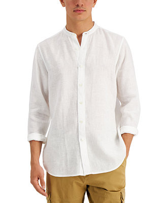 Men's 100% Linen Shirt | Macy's