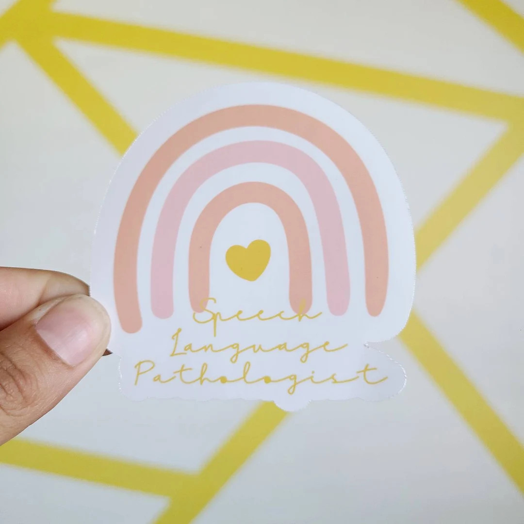 Speech Language Pathologist Rainbow Sticker | Etsy (US)