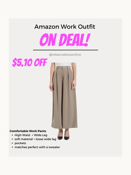 Amazon
Work Outfits
Fall outfit
Fall Work Outfit
Trousers
Bottoms
Neutrals
Wide leg


#LTKunder100 #LTKworkwear #LTKSale