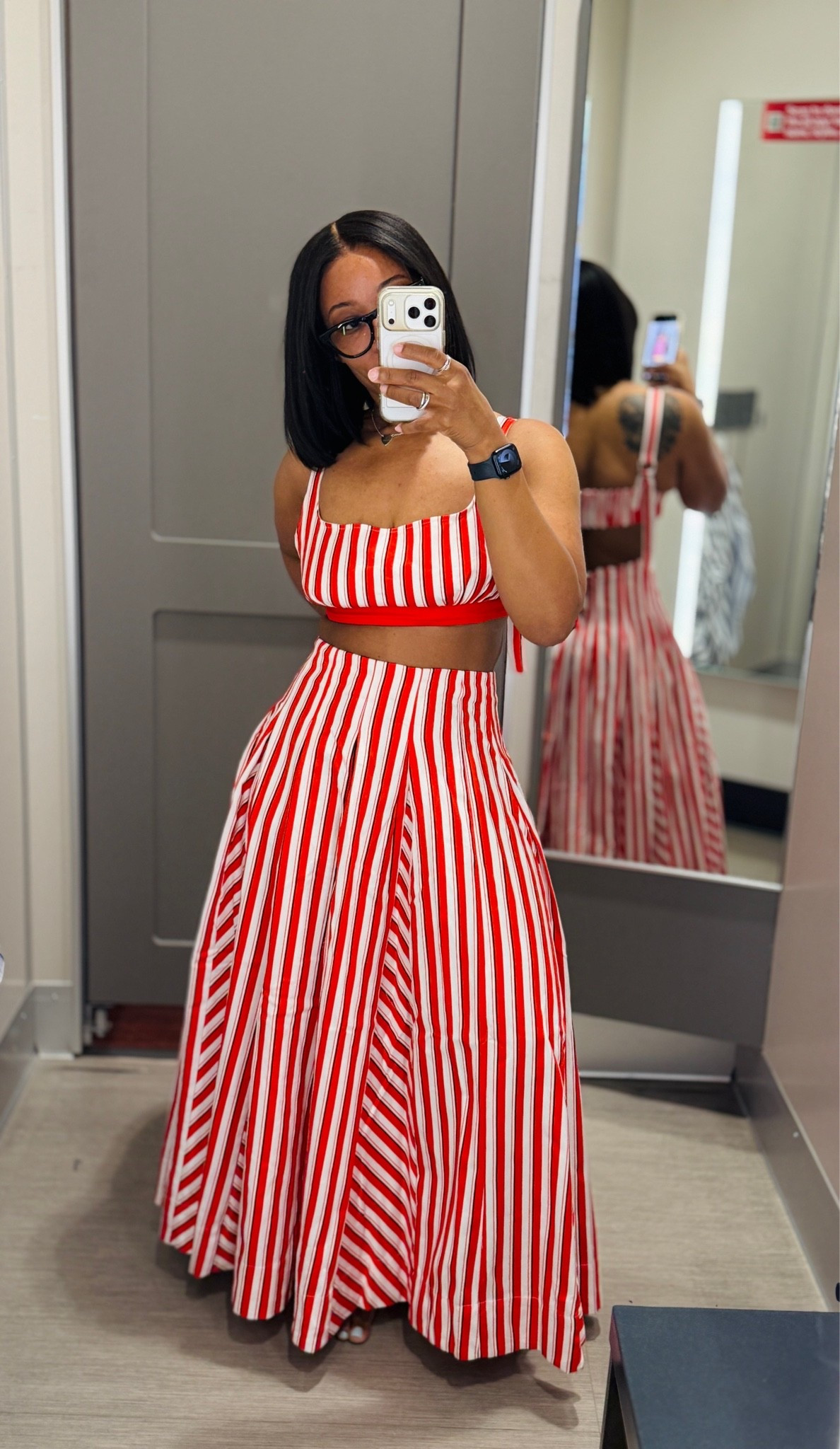 summer dresses

Wearing a size small in the bralette and it fits perfectly! Love the detailing in the back part. 

The skirt is beautiful, a bit heavy and unfortunately too big for me. I definitely needed a size 2 or 4 because it runs very bug(I am holding it up with my other hand lol)

Another review also mentioned how it runs big so beware. 

Love the color, and wish the skirt came in a smaller option

#LTKPetite #LTKSeasonal #LTKU