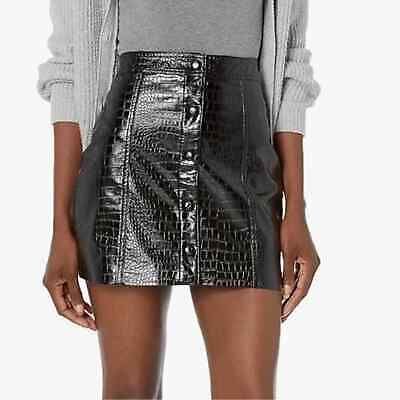 BLANKNYC Black Croc Mini Black Skirt(Size 27)  | eBay | eBay US