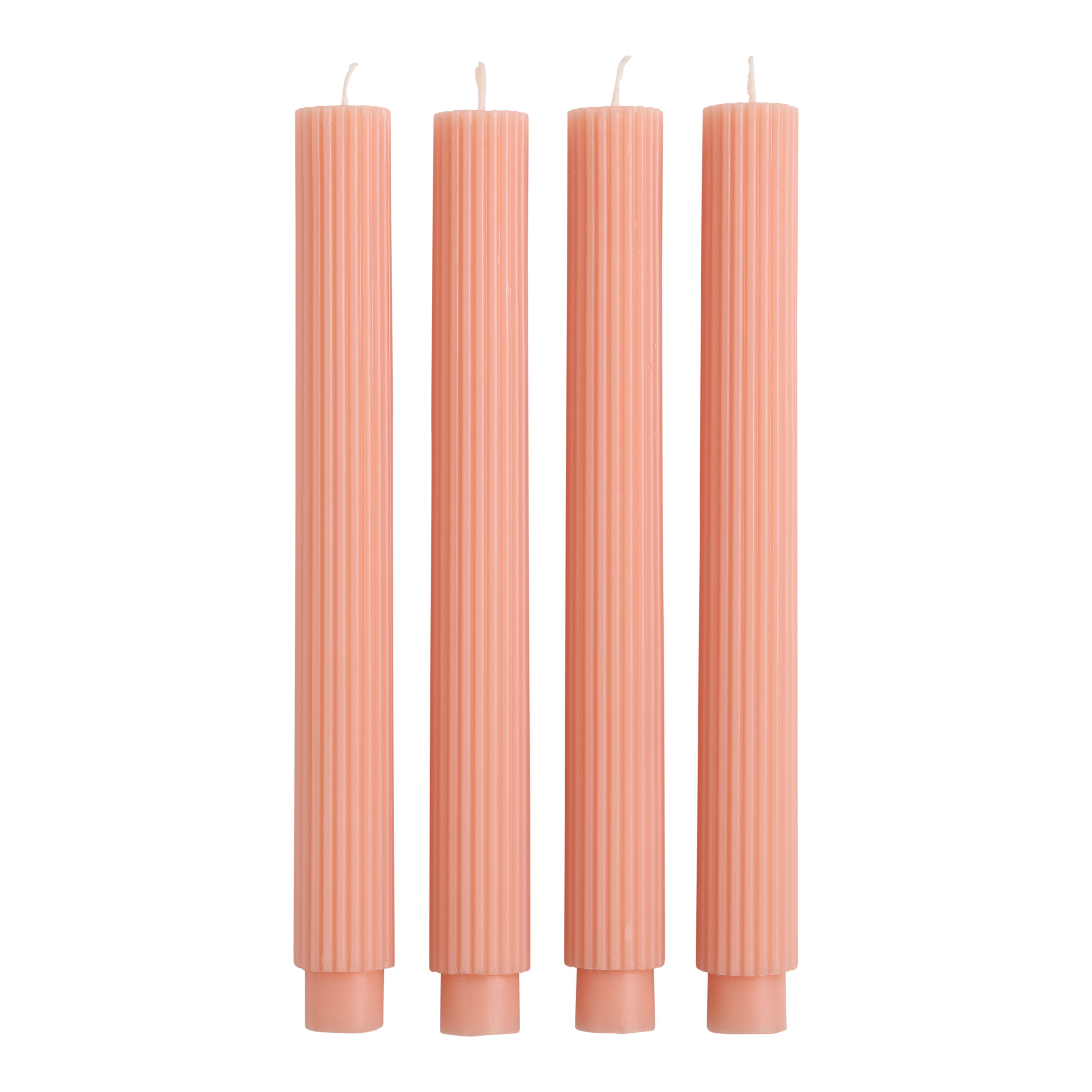 Springtime Fluted Taper Candles 4 Pack | World Market