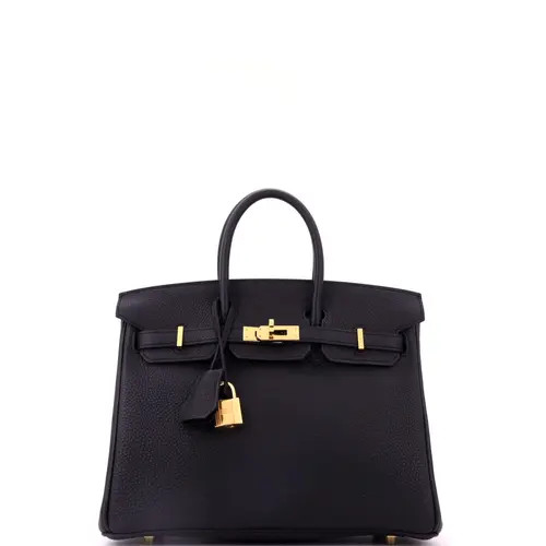 Pre-Owned Hermes Birkin Handbag Black Togo with Gold Hardware 25 at Nordstrom, Size Small | Nordstrom