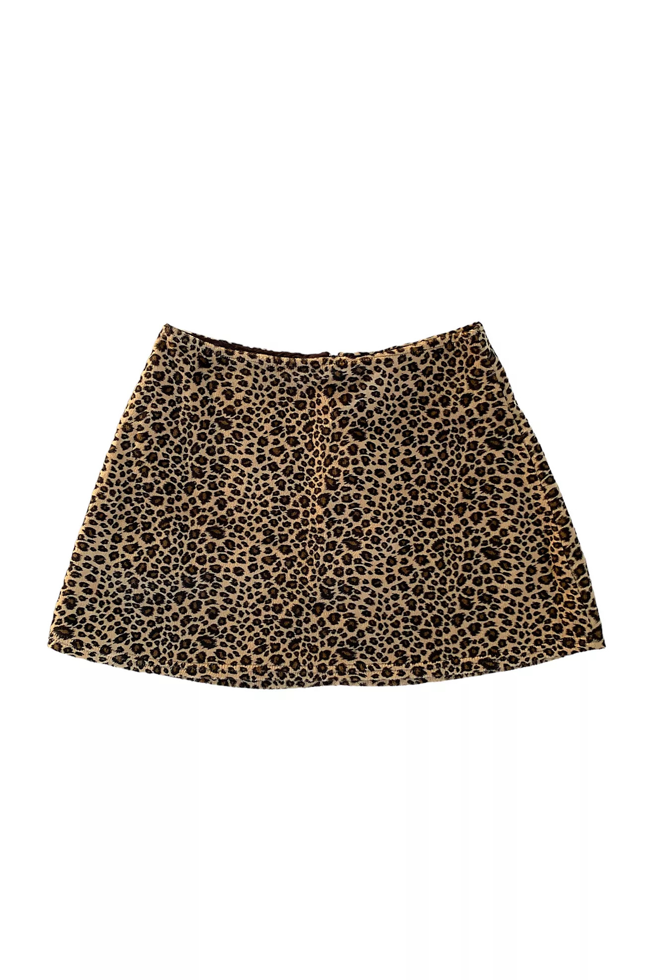 Vintage 1990s Faux Fur Leopard Mini Skirt Selected by SharpLilTeeth | Free People (Global - UK&FR Excluded)