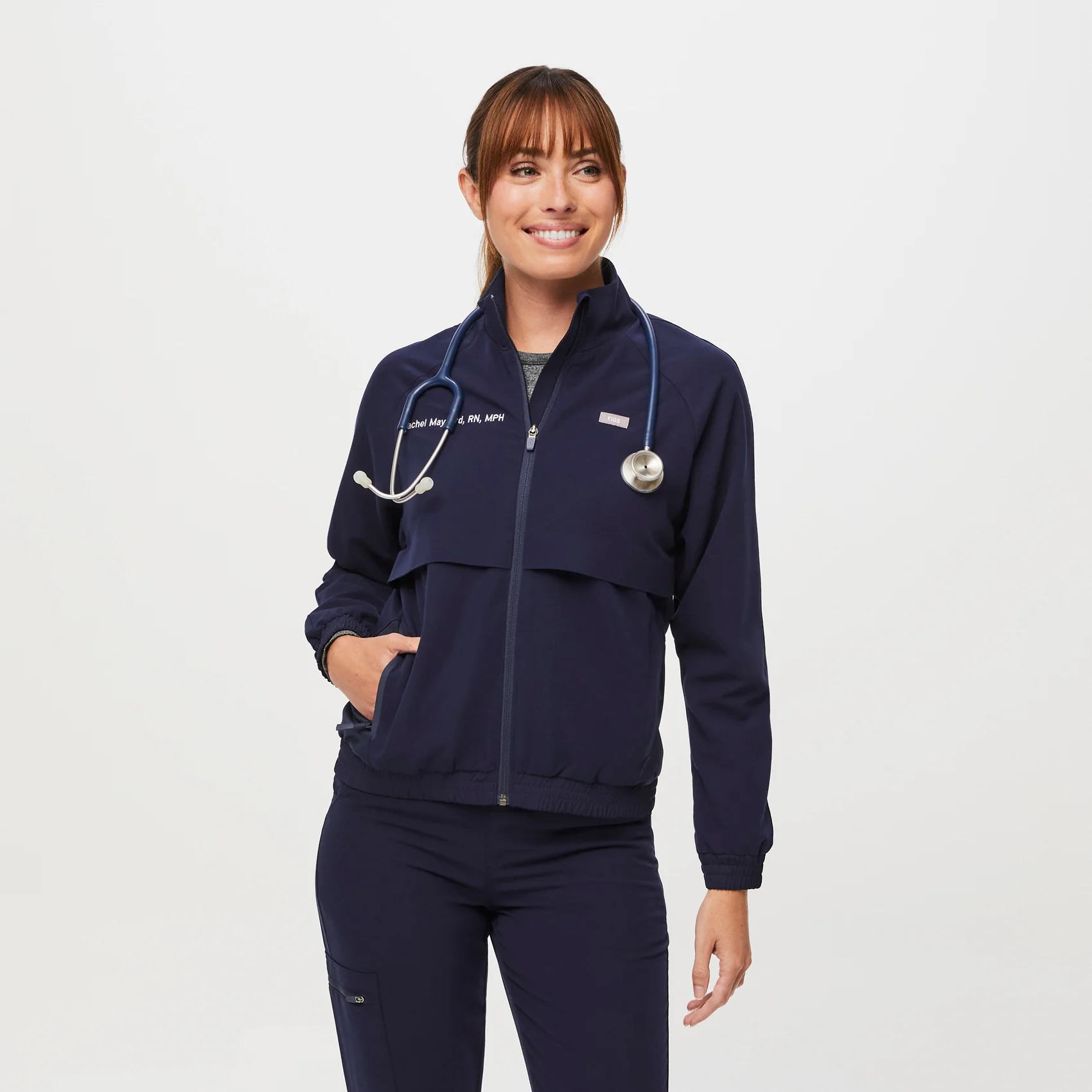 Women’s Sydney Scrub Jacket  - Navy · FIGS | FIGS