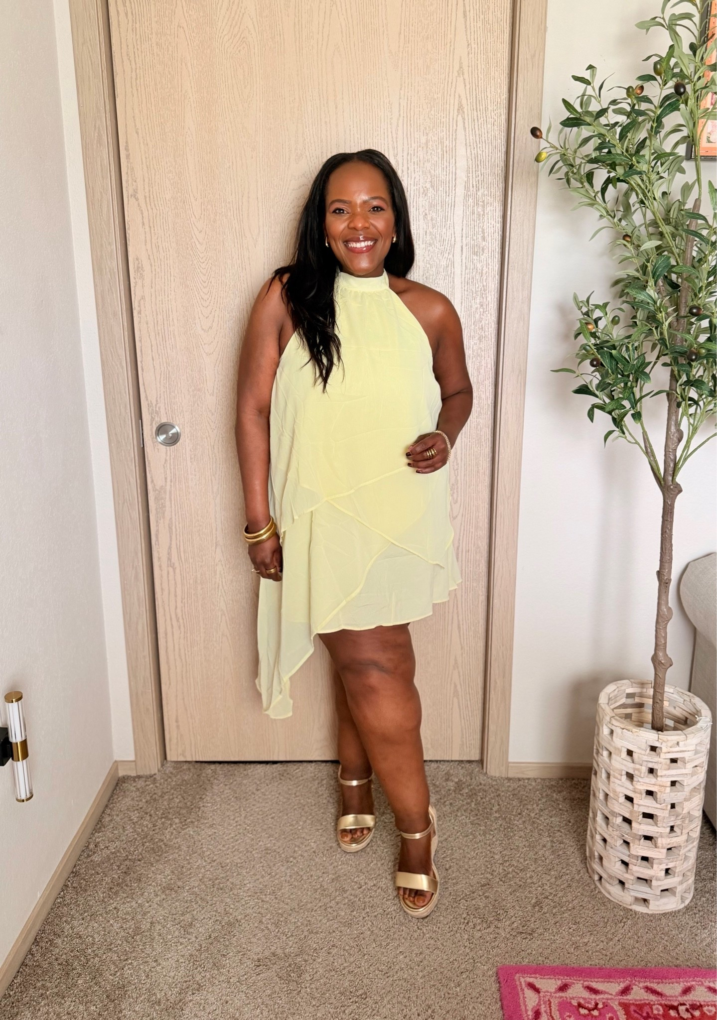 Fun chiffon yellow dress from Amazon! Perfect for a concert, wedding guest, vacation or date night dress!

#LTKNYFW #LTKgrwm #LTKWedding