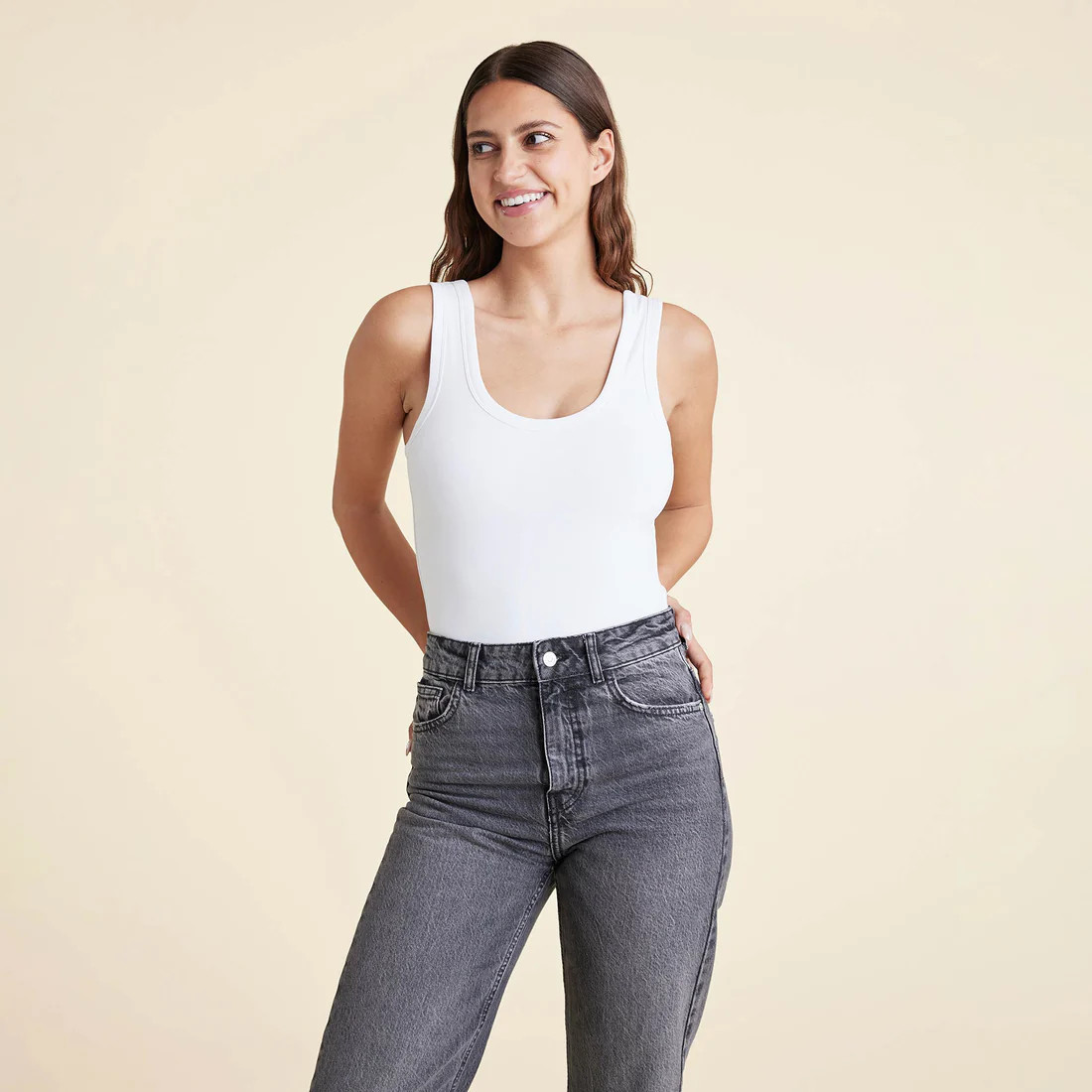 Seamless Scoop Tank Bodysuit | Nuuds US
