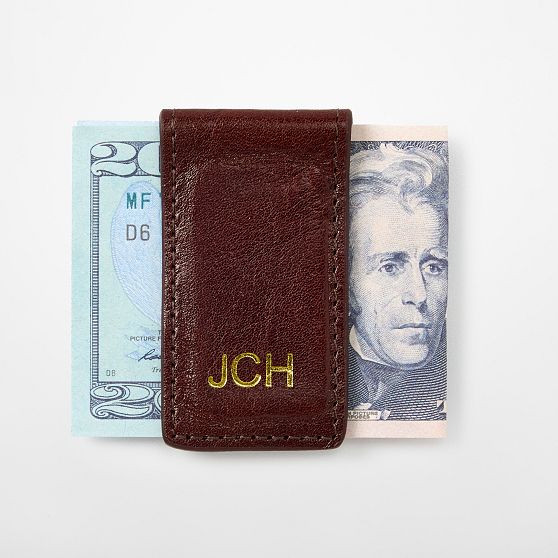 Marco Italian Leather Magnetic Money Clip | Mark and Graham