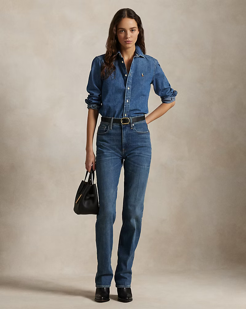 High-Rise Straight Jean | Ralph Lauren (UK)