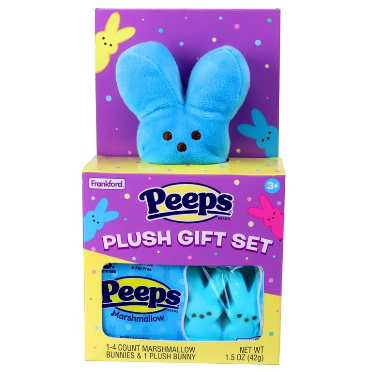 Frankford Peeps Easter Bunny House Blue Plush Gift Set, 1.5 Ounces | Walmart (US)