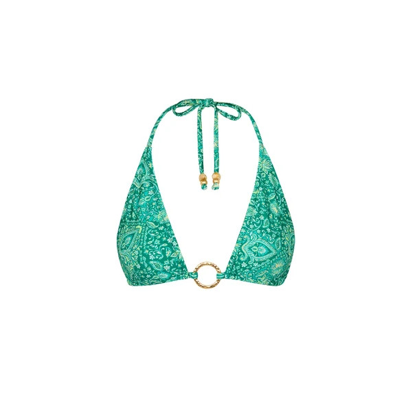 Ring Halter Bikini Top - Emerald Aura | Kulani Kinis US