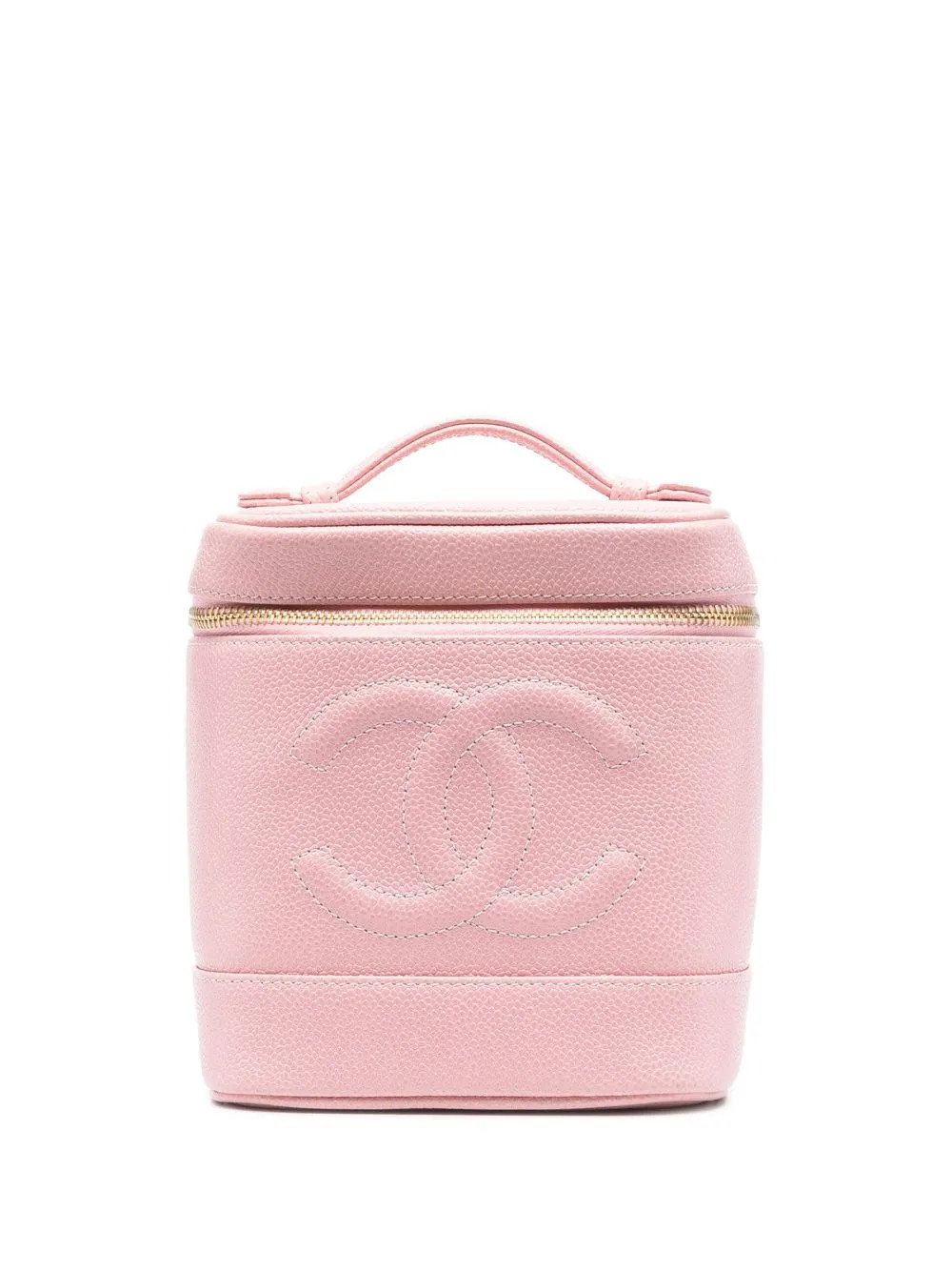 CHANEL Pre-Owned 2004-2005 leather cosmetic case - Pink | Farfetch Global