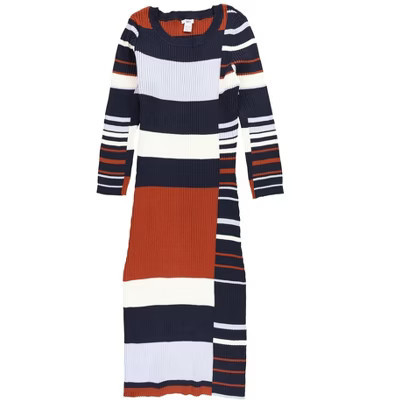 bar III Womens Striped Sweater Dress, navyblazercmb, XX-Large | Target