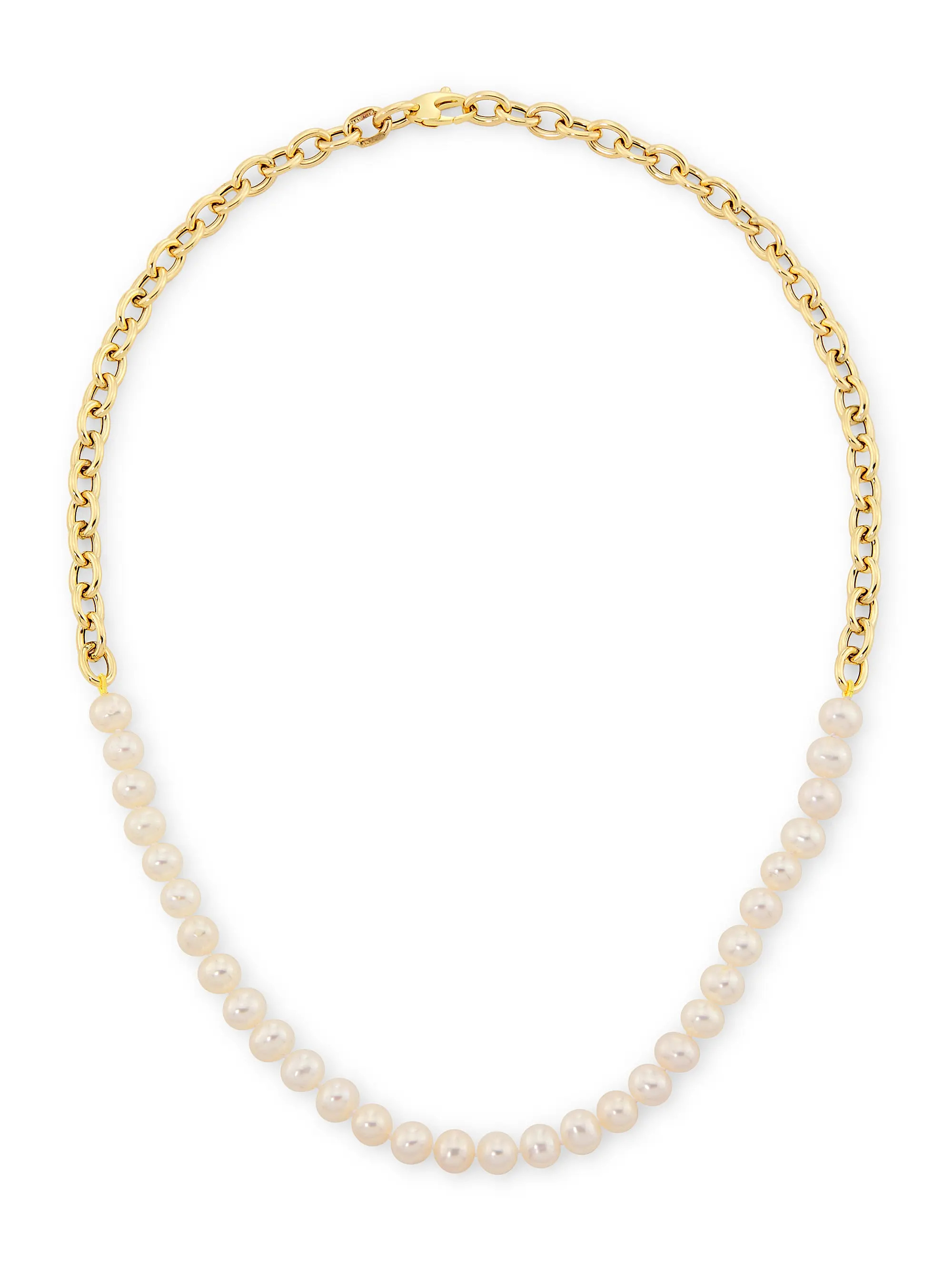 14K Yellow Gold & Cultured Pearl Necklace | Saks Fifth Avenue