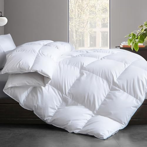Cosybay Feather Comforter Filled with Feather & Down - All Season White Queen Size Duvet Insert- ... | Amazon (US)