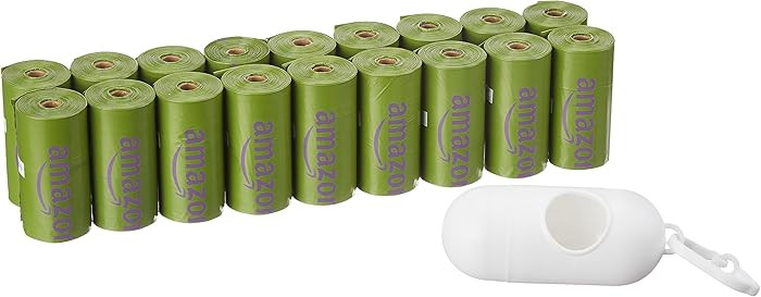 Amazon Basics Dog Poop Bags with Dispenser, 270 Count, Enhanced for Guaranteed Leakproof, Lavende... | Amazon (US)