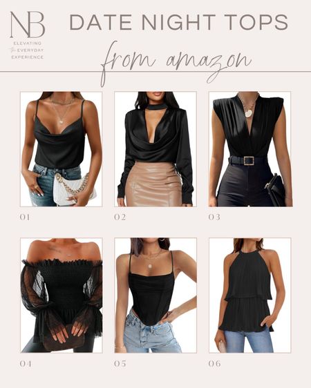 Date Night Tops From Amazon 🥂

date night tops // amazon fashion // date night tops amazon // amazon finds // linen top // amazon outfits // spring fashion // spring outfit inspo // affordable fashion // spring style // date night outfit // black top // satin top

#LTKstyletip #LTKfindsunder100 #LTKfindsunder50