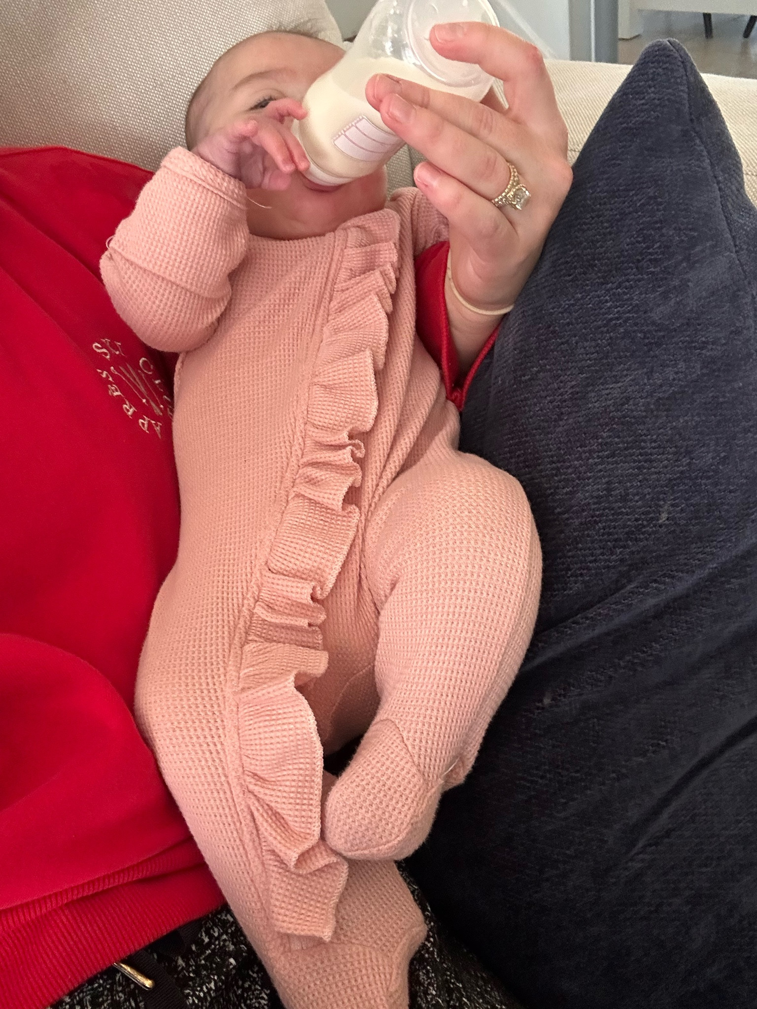 Love this little onesie!!
Soft waffle knit, full ruffle on the front and along the bum 😊
Comes in lots of colors too.

#LTKBaby