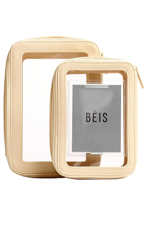 BEIS The Inflight Cosmetic Case Set in Beige. | Revolve Clothing (Global)