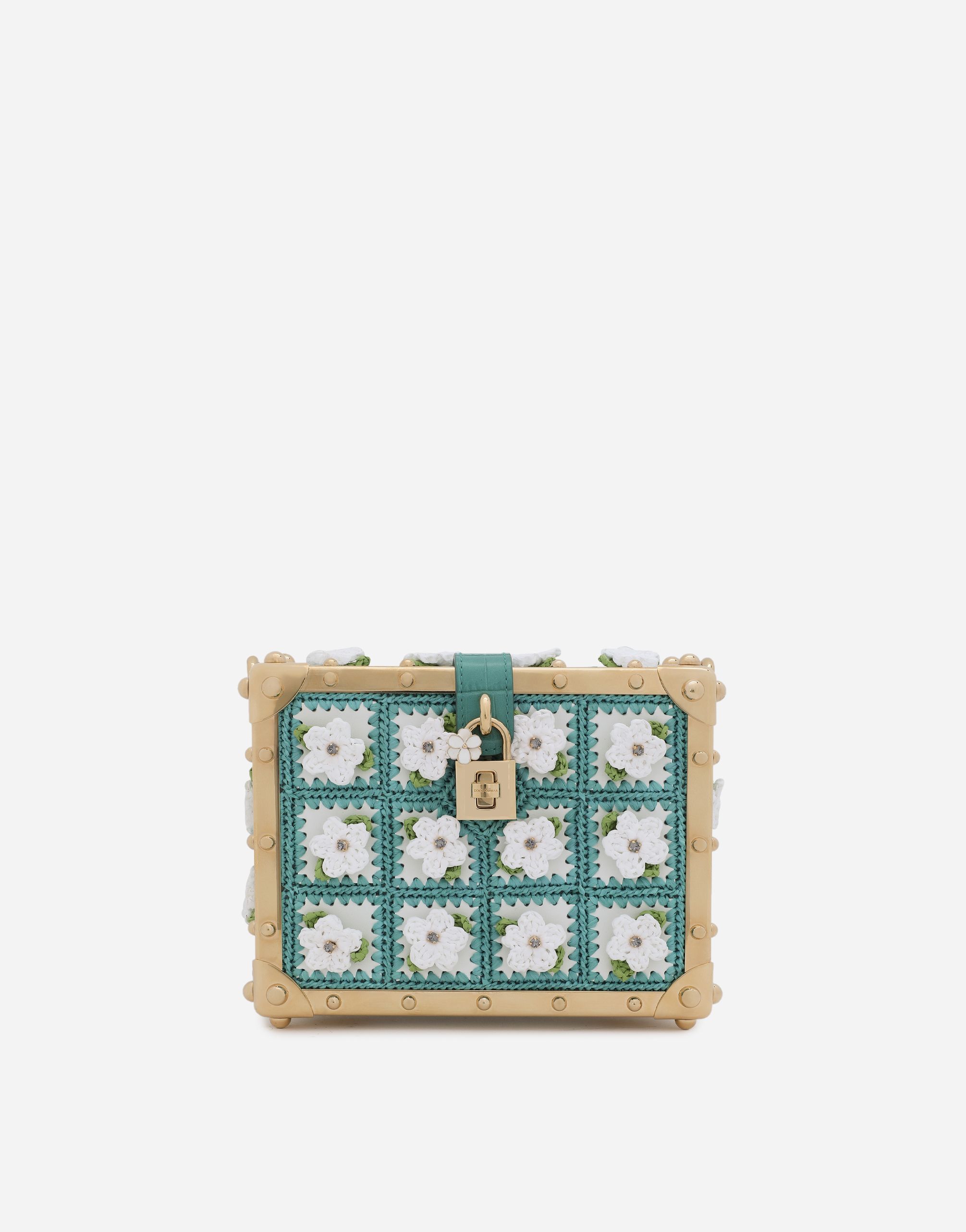 Foiled crocodile-print calfskin DG Girls bag | Dolce & Gabbana
