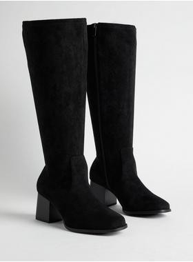Square Toe Heel Knee Boot (WW) | Torrid (US & Canada)