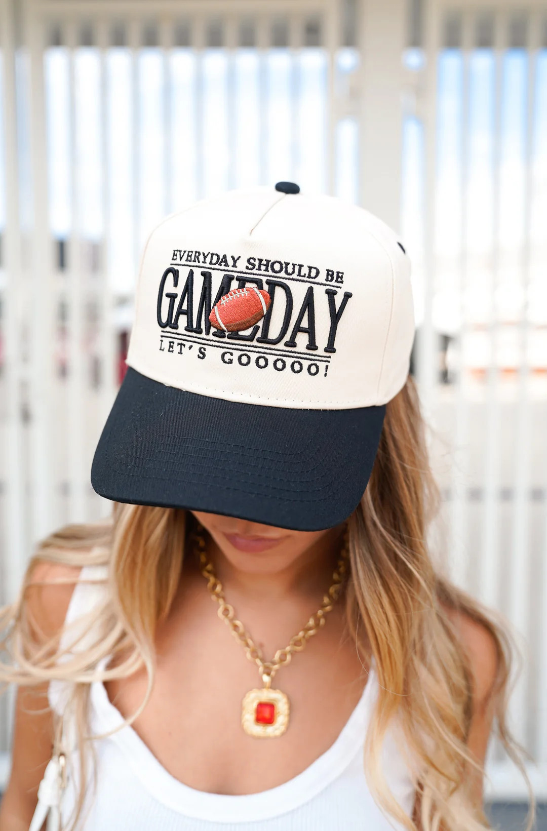 Everyday Should Be Gameday - Black Vintage Trucker Hat | KenzKustomz