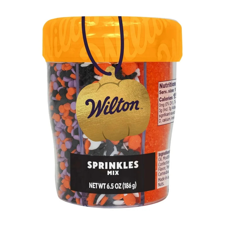Wilton Halloween Edible Sprinkle Mix 6-Cell 6.5 oz for Cookies Cupcakes & Cakes, Orange, Black, W... | Walmart (US)
