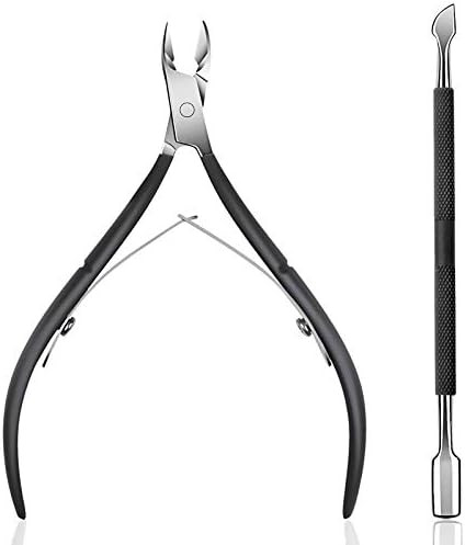 Cuticle Trimmer with Cuticle Pusher - Ejiubas Cuticle Remover Cuticle Nipper Professional Stainle... | Amazon (US)