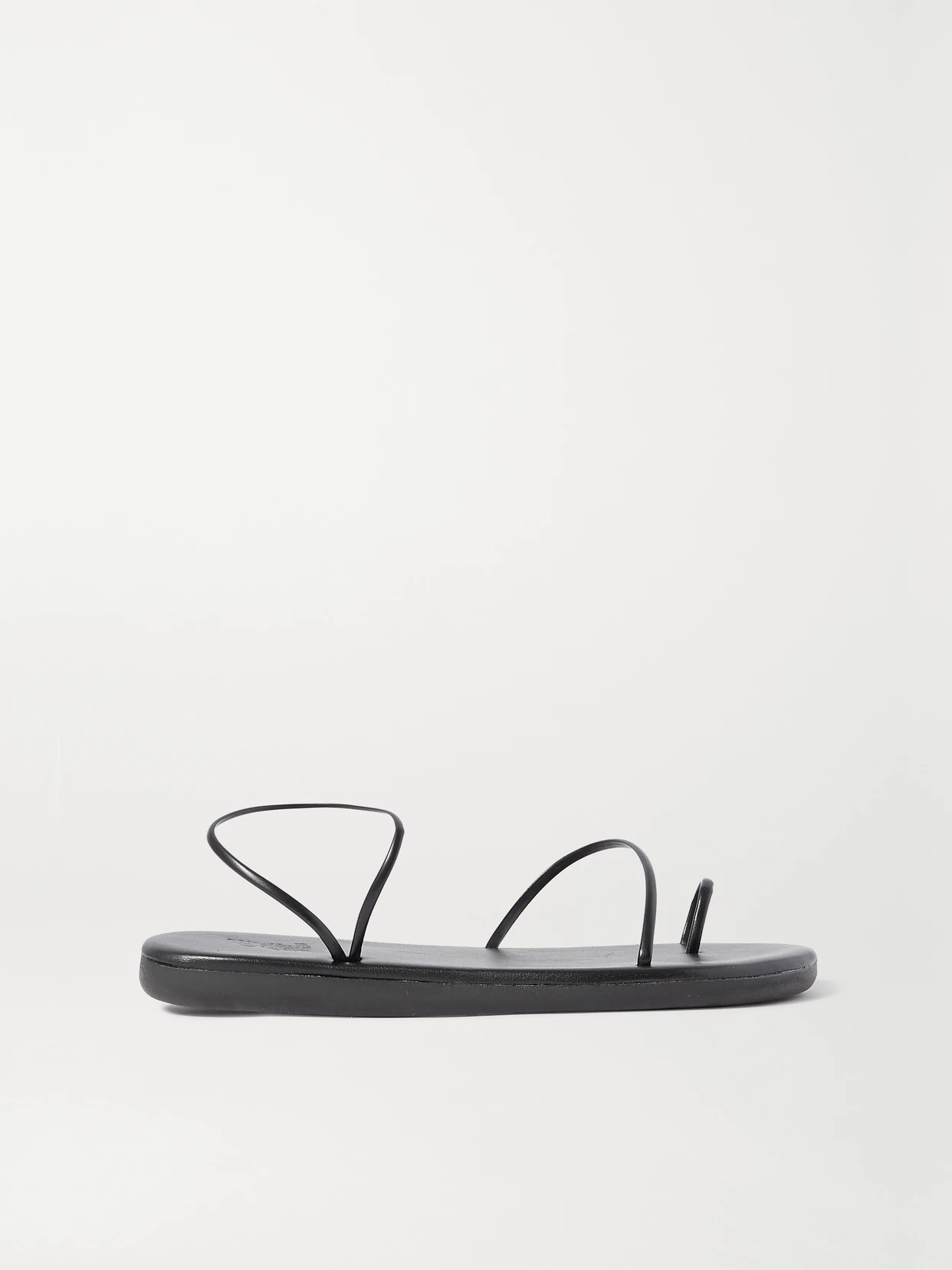 Ancient Greek Sandals - Kansiz Faux Leather Sandals - Black | NET-A-PORTER (US)