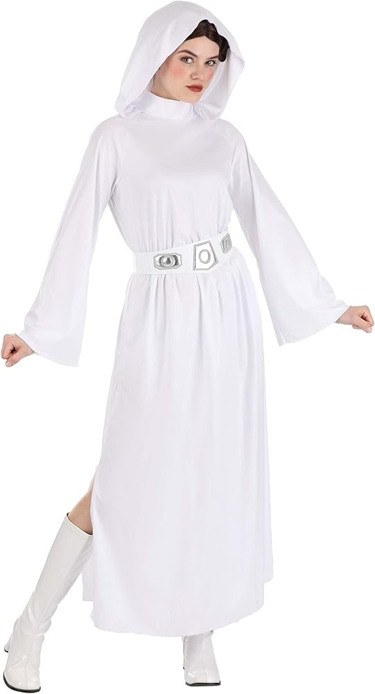 Star Wars Adult Princess Leia Hooded Costume, Womens Halloween Costume - Officially Licensed | Amazon (US)