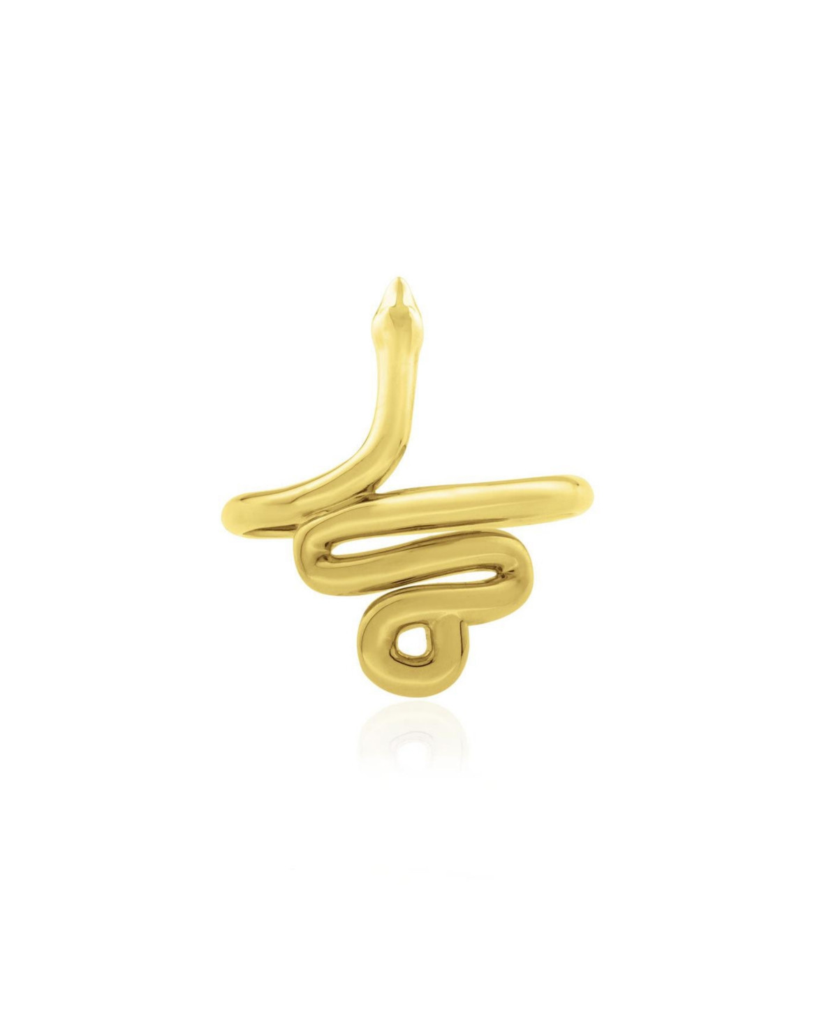 The Lovery Golden Snake Ring 14K Gold - Gold | Macy's