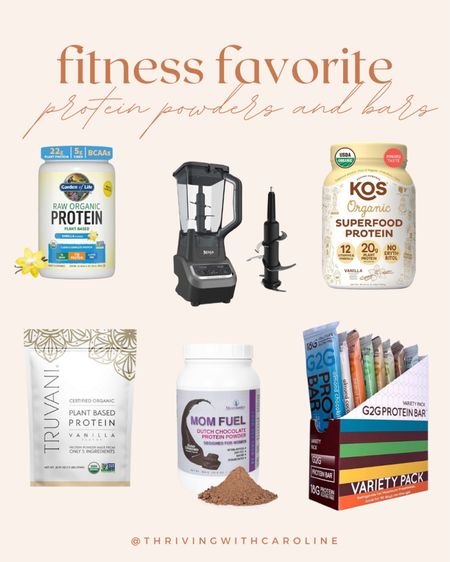 Fitness favorite protein powders and bars! 

#LTKfitness #LTKU #LTKhome