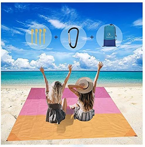 Beach Blanket Waterproof Sandproof Oversized Lightweight-''78x82'' Picnic Blankets for 4-7 Adults... | Amazon (US)