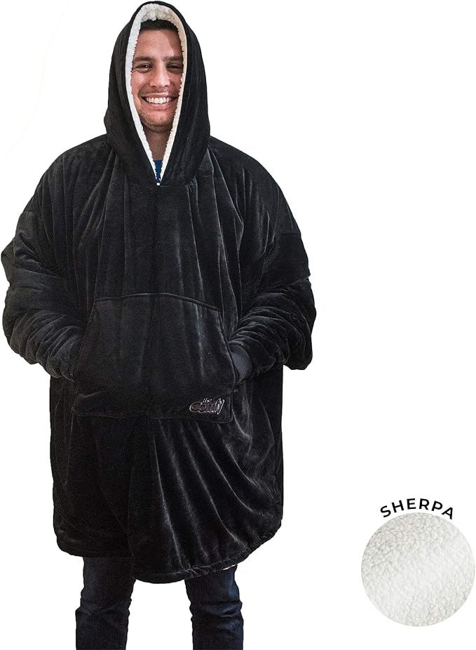 THE COMFY Original | Oversized Microfiber & Sherpa Wearable Blanket, Seen On Shark Tank, One Size... | Amazon (US)