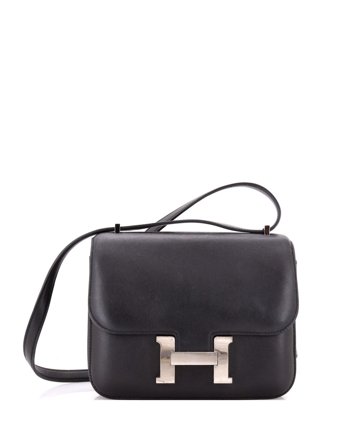 Pre-Owned Hermes 18 Constance Bag Swift - Black | Macy's