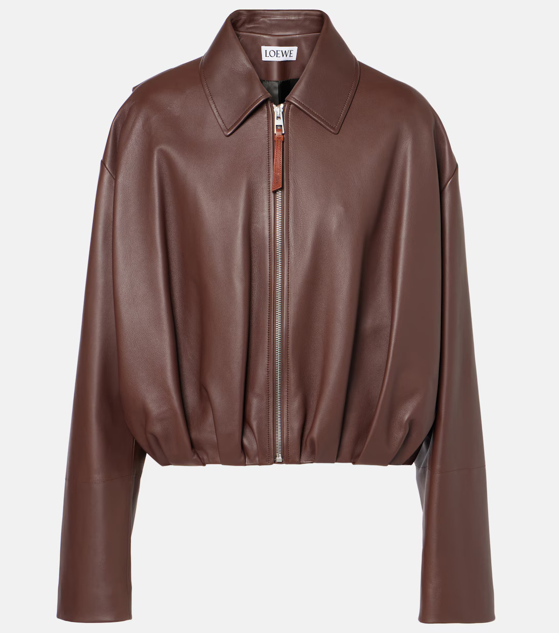 Gathered leather jacket | Mytheresa (INTL)