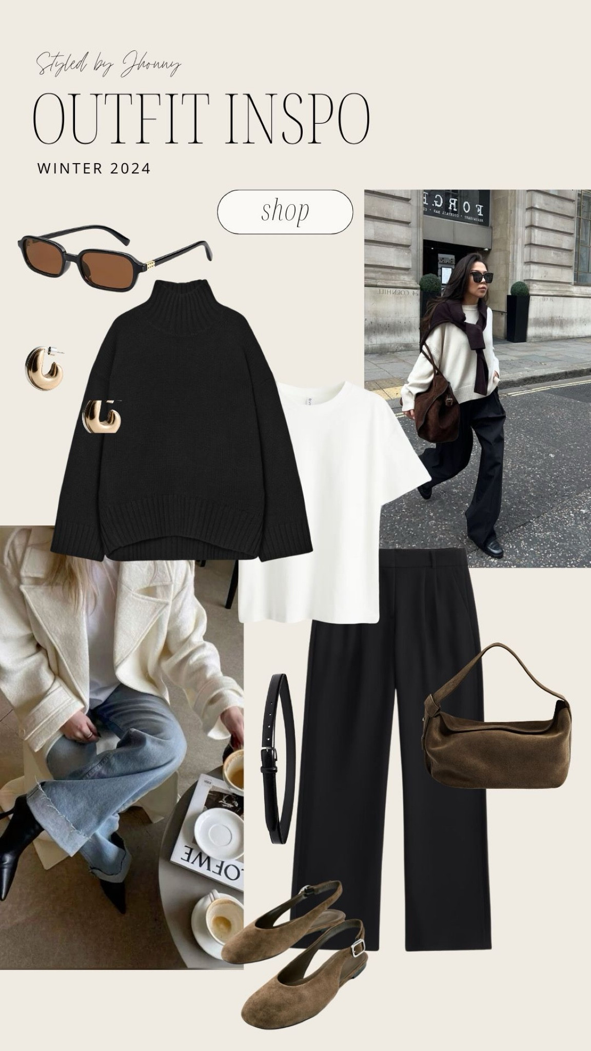 Easy winter outfit inspo! Winter outfit, suede, ballet flats.

#LTKStyleTip #LTKItBag #LTKShoeCrush