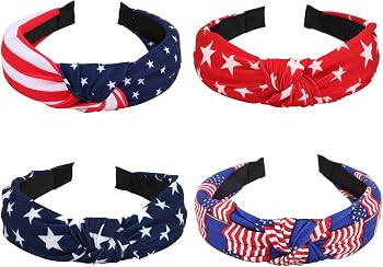 Ardorchid USA Flag Headbands American Patriotic Independence Day 4th of July Headband Red White a... | Amazon (US)