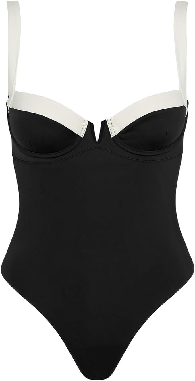 Women's Swimsuit Dress Women Swimsuit Bikini Swimwear Beach Women Solid Color Swimsuit Backless S... | Amazon (US)