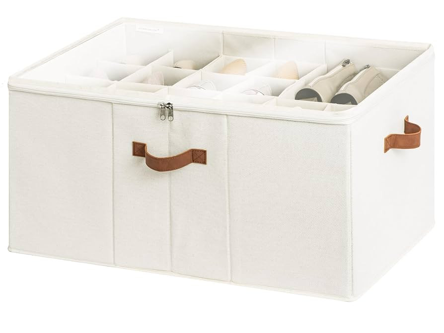 StorageWorks Shoe Organizer for Closet, Fits up to 24 Pairs, Shoe Cubby Storage Containers with A... | Amazon (US)