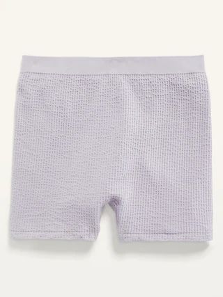 High-Waisted Seamless Waffle-Knit Boyshort Boxer Briefs for Women -- 2-inch inseam | Old Navy (US)