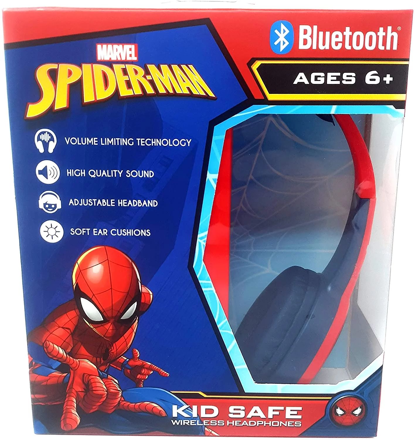Marvel Spider-Man Bluetooth Kid Safe Wireless Headphones | Walmart (US)