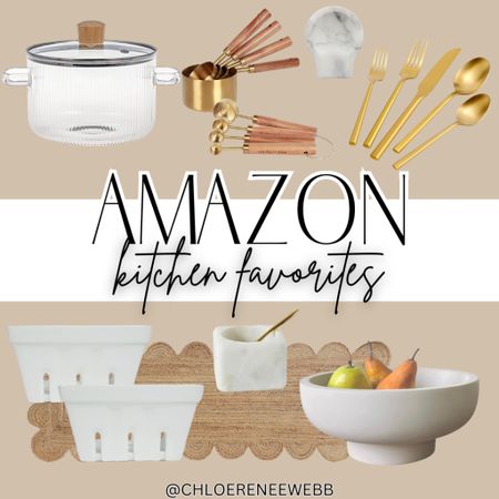 Kitchen favorites including gold flatware, stone bowls, a scalloped rug and more can all be found on Amazon! Shop it all below. 

Amazon finds, Amazon home, home decor, neutral home decor, kitchen finds, kitchen favorites, Amazon kitchen 

#LTKfindsunder100 #LTKhome #LTKfindsunder50