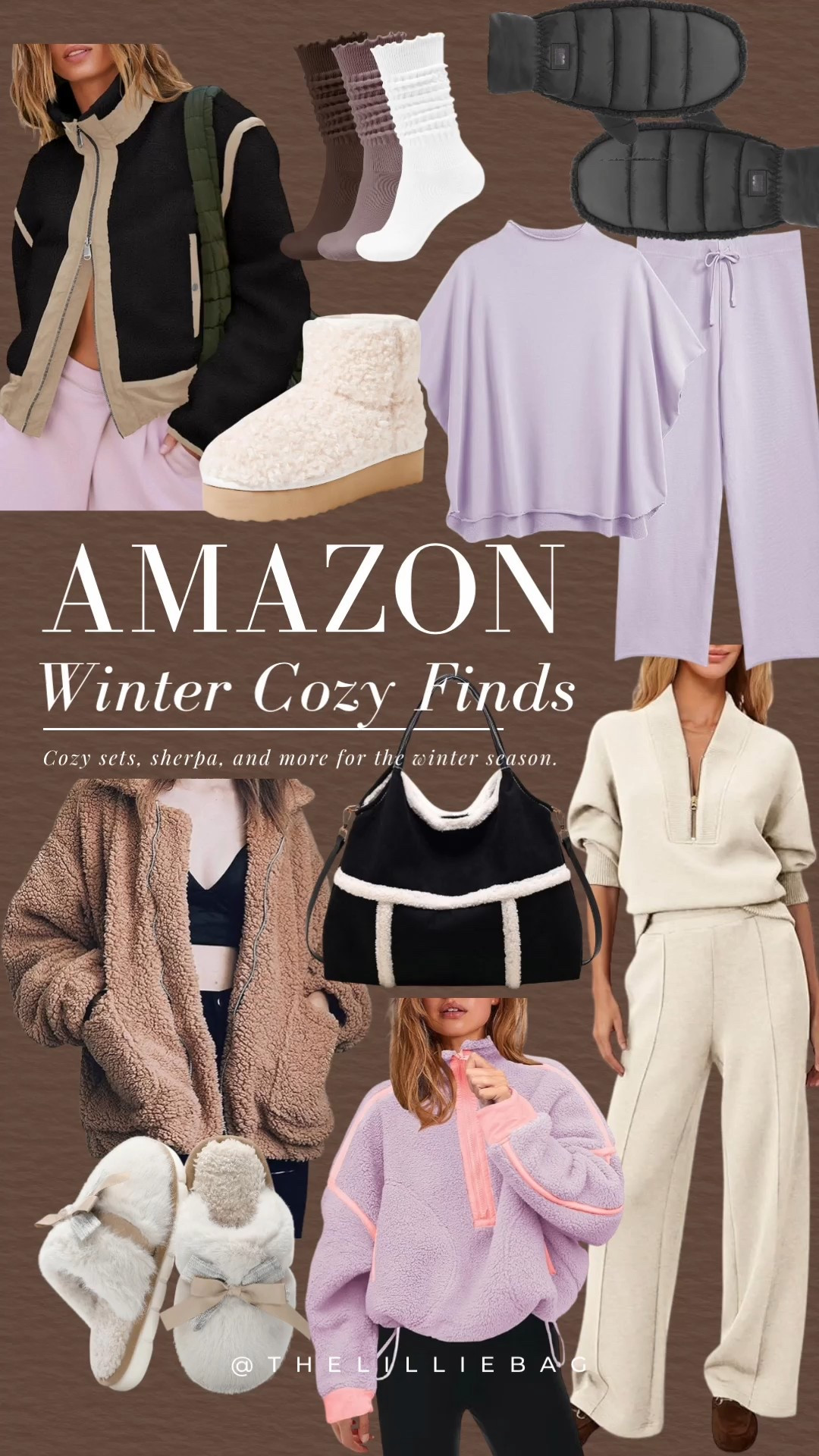 Winter cozy finds from Amazon!🤍

Sherpa. Airy sleek pullover. Winter outfit. Satchel bags. 

#LTKootd #LTKFindsUnder100 #LTKSeasonal