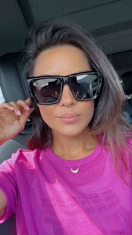 My workout top is a staple I own in several colors (wearing a size small) and oh sale now too! Sunglasses  are amazon $15 and linked as well 

#LTKfit #LTKSale #LTKunder50