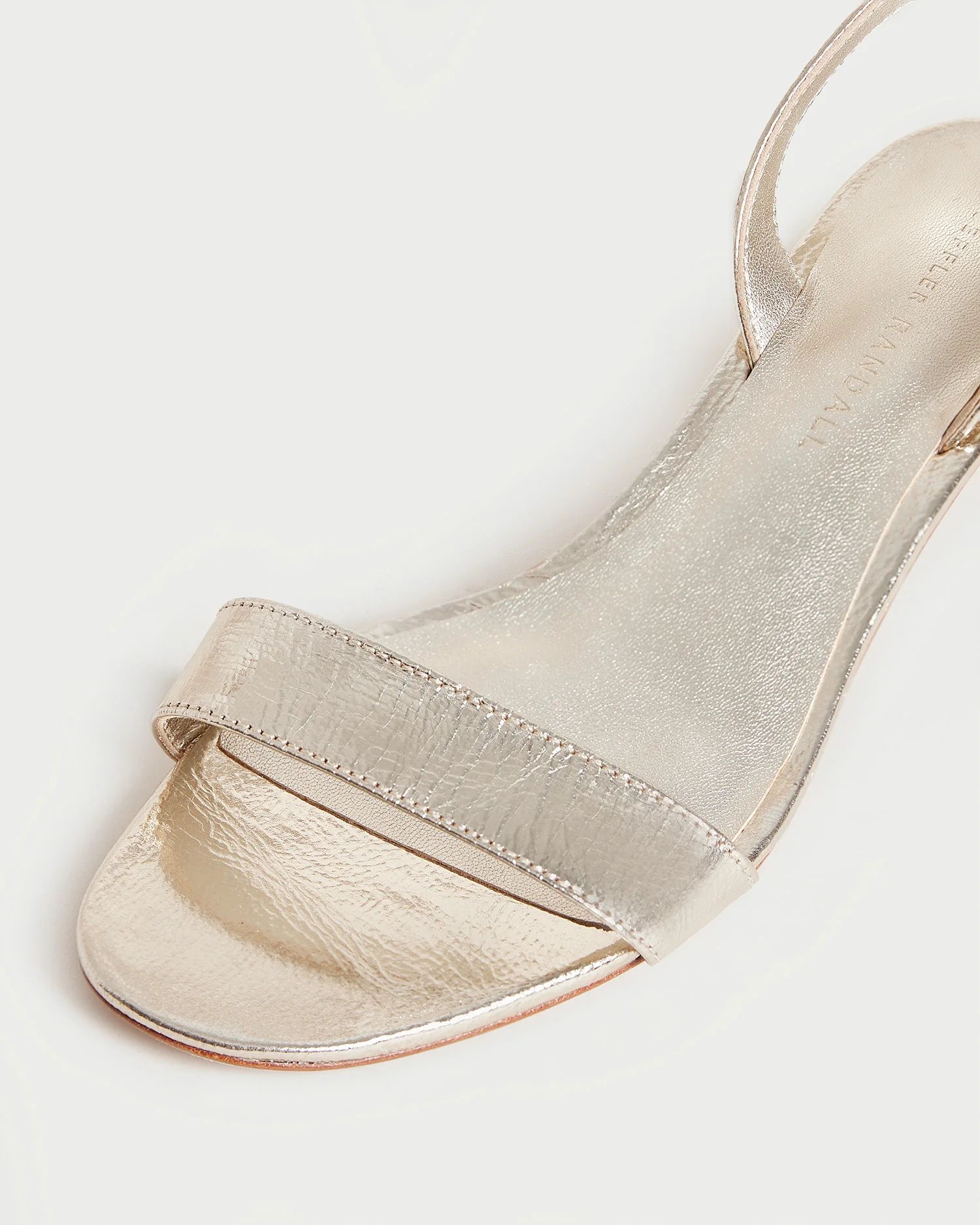 Jackie Champagne Mid Heel Sandal | Loeffler Randall