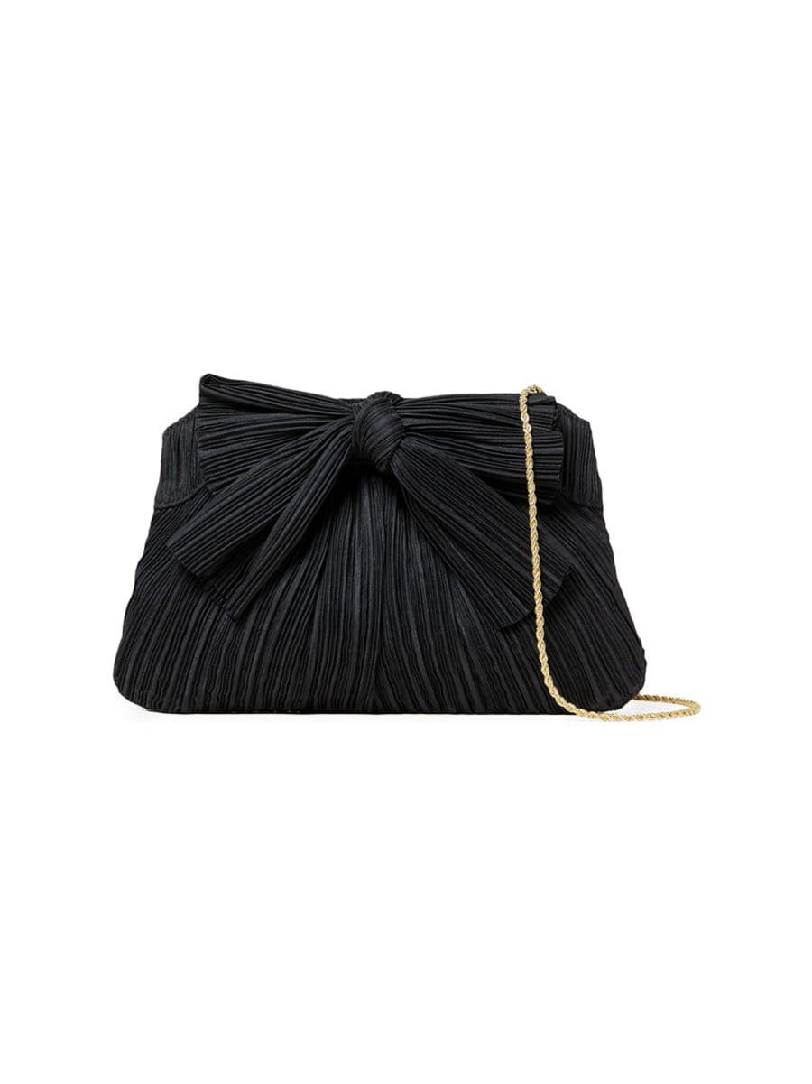 Rayne Pleated Bow Frame Clutch | Saks Fifth Avenue