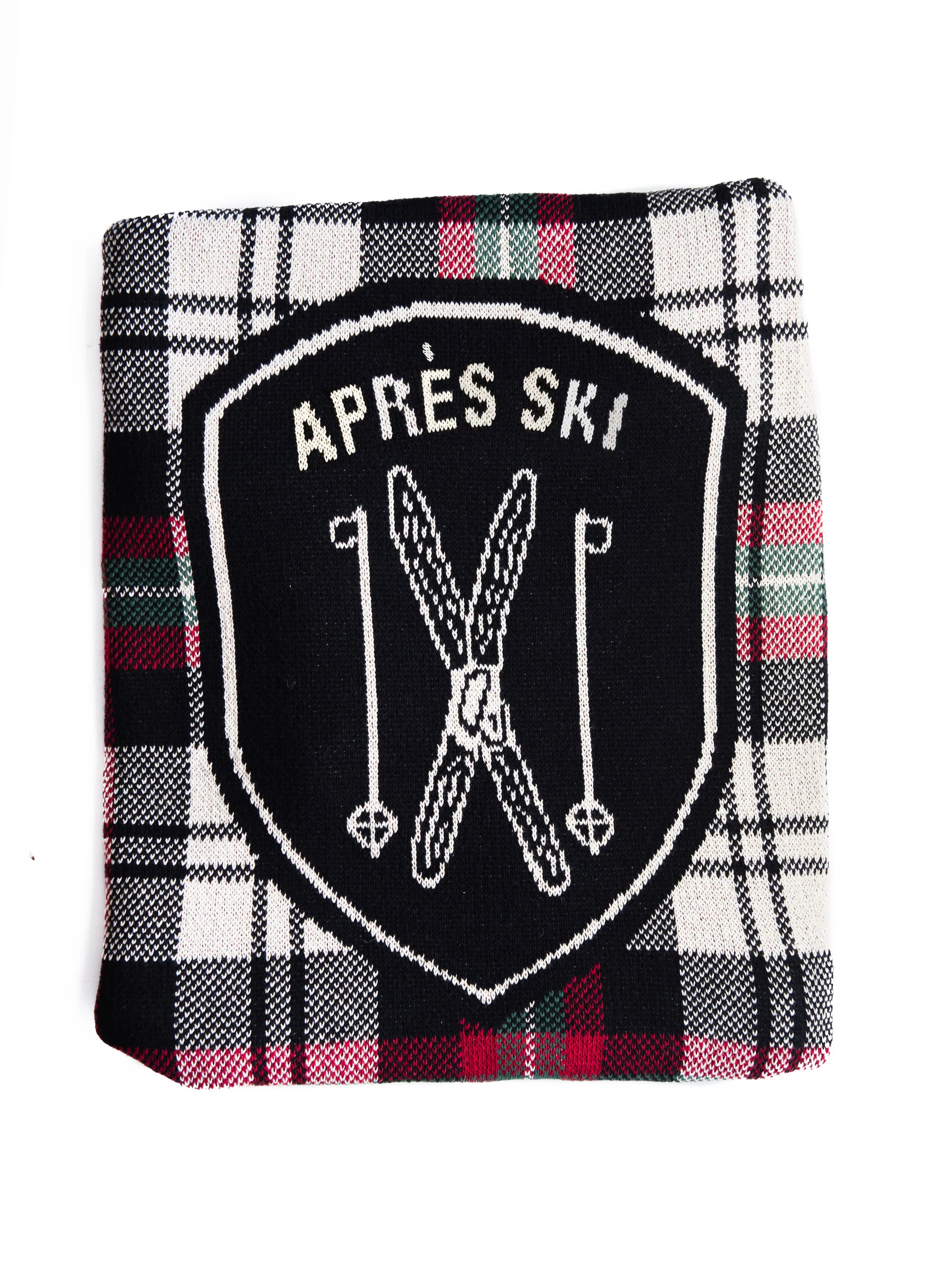 Eco Après Ski Red and Charcoal Throw | Weston Table