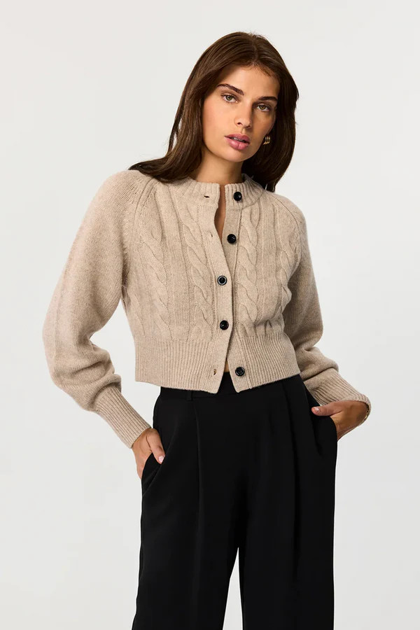 Rita Cashmere Cropped Cardigan | Toccin